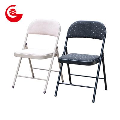 China Fire resistance cheap lightweight metal folding banquet chair with soft custion for sale