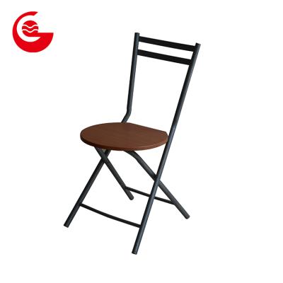 China (Height) Adjustable Metal Strips Cheap MDF Small Seat Lounge Metal Folding Chairs for sale