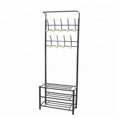 China Suitable For Outdoor Iron Metal Supermarket Customized Shelf For Clothes , Shoes for sale