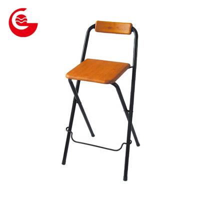 China Retro Cheap Antique Frame Umpire Chair Metal Bar Chair With MDF Seat for sale