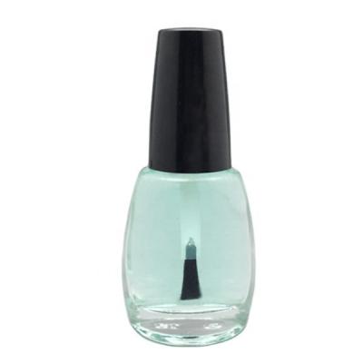 China 15ml Shoulder Cosmetic Round Empty Oval Nail Polish Bottle, Glass Bottle With Brush Caps for sale