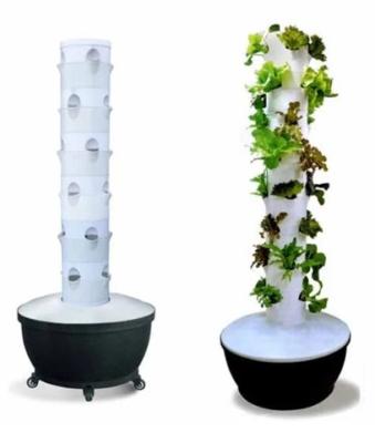 China Hydroponic Vertical PP Tower System For Strawberry Tower Planter for sale