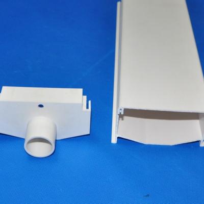 China Food grade pvc 100*50MM nft hydroponic channel for sale