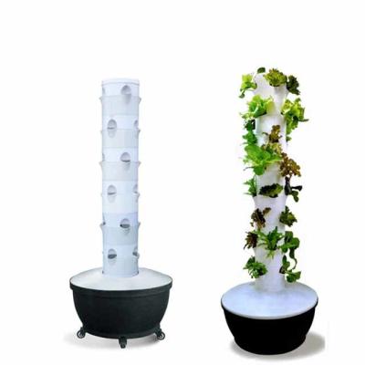 China Fully automatic vertical aeroponic tower hydroponics system for sale