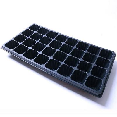 China Eco-Friendly Black Plastic Seedling Tray For Nft Hydroponic Plants for sale