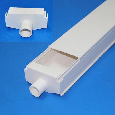 China Farms Customized Sizes Hydroponic Tube Square PVC Pipe For Plant Growing NFT System for sale