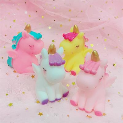 China New Rainbow Unicorn Cake Decorating Cake Ornament Unicorn Baking Toy for Baby's Birthday Party deco for sale