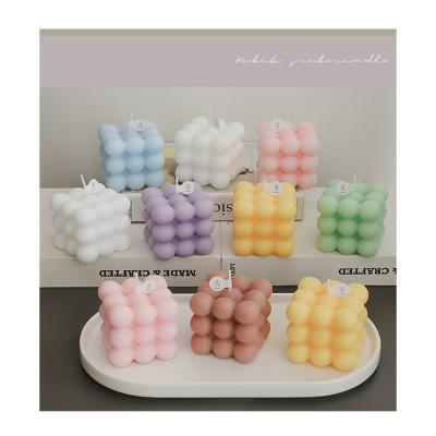 China Wholesale ALL Rubik's Cube Scented Candles Decoration Set Creative Home Shoot Props Rubik's Cube Candles for sale