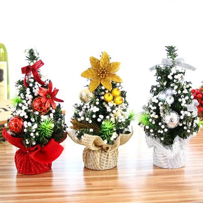 China Hot Sale Party Decoration Amazon Mini Christmas Trees Set Kids Christmas Gift 20 Cm Mini Christmas Trees for sale