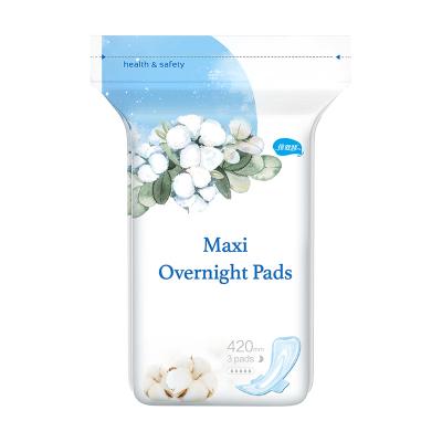 China Wholesale Price Breathable Cotton Pads Cotton Menstrual Sanitary Napkins for sale