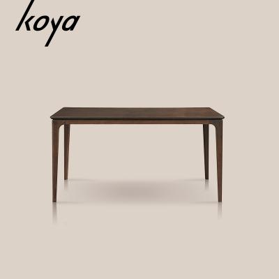 China Modern Home Modern Rectangle Wooden MDF Dining Table Restaurant Classics Long Dining Table for sale