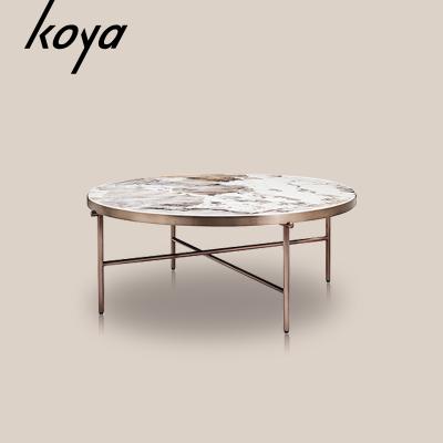 China OEM Nesting Coffee Tables Modern Design Modern Round Coffee Table Metal for sale