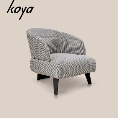 China Modern Luxury Modern Fabric Leather Armchair Lounge Sofa Lounge Chair Leisure Single Chair for sale