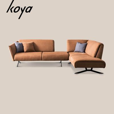 China Comfortable sofa L shape modern elegant Italian style fabric fabric classic fabric sofa for sale