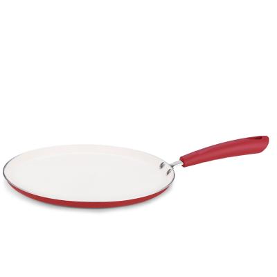 China Aluminum non-stick pan pizza pan pressed tawa viable high quality crepe for sale