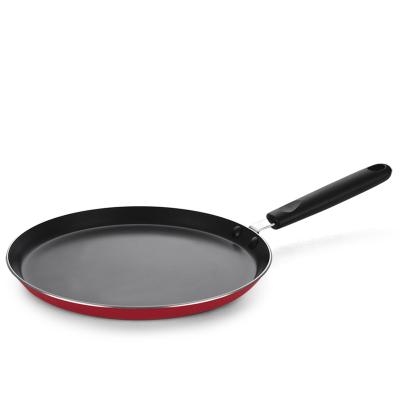 China Aluminum non-stick pan pizza pan pressed tawa viable high quality crepe for sale