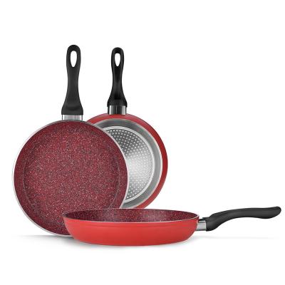 China Viable Forged Aluminum Non-Stick Marble Frying Pan Ceramic Coating Hot Sale for sale