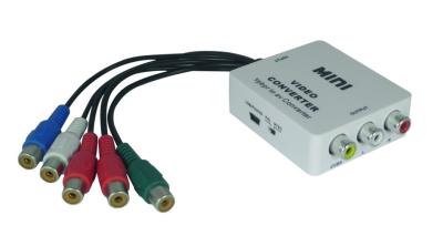 China Mini YPbPr to AV Converters Switch between NTSC and PAL for sale