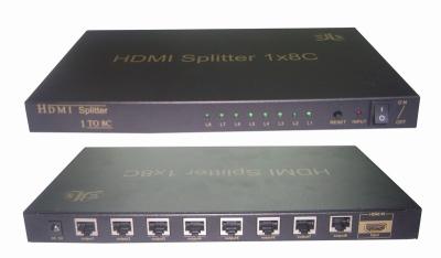 China 1x8 HDMI Splitter 50M Over CAT 6 Extender for sale