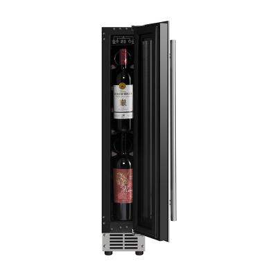 China Stainless Steel Door Wine Double Door Bottle Coolers Bodega Chiller or Full Black Glass Door Plant Chiller Build In Wine Bottle Fridge for sale