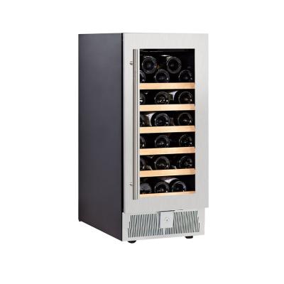 China Black Full Glass Double Door Thermoelectric Cooler Wine Bodega or SS Refrigerators JC-85A Electric Fridge for sale