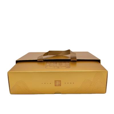 China Factory Direct Recyclable Gold Jewelry Packaging Box Portable Environmental Friendly Paper Box for sale