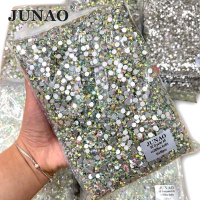 China Wholesale Bulk Flatback AOSU Package SS3-SS50 Glitter Crystal AB Strass Glass Stones Non Hotfix Rhinestones Applique For DIY Crafts for sale