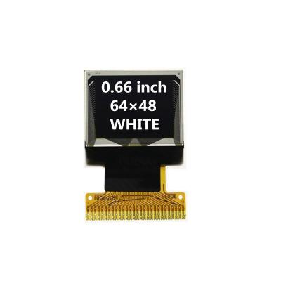 China Original Manufacturer Parallel 0.66 inch Price 64x48 SSD1306 Oled White Monochrome Display 0.66inch for sale