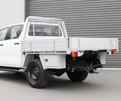 China Aluminum Fox Cover Industry Aluminum pick up tray body Anodized Silver Aluminum Ute Tray for Ford Ranger Dual Cab for sale