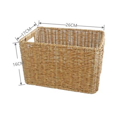 China China Manufacturer Wholesale Plastic Soft Stocked Picnic Kitchenware Shopping Baskets Toys Storage Basket With Holes for sale