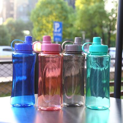 China Sustainable Color Custom Capacity Easy Take School Clear Large Water Bottles With Lid for sale