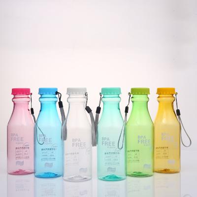 China Bpa Viable Reusable Transparent Clear Soda Gym Sublimation Plastic Water Bottle With Rope for sale