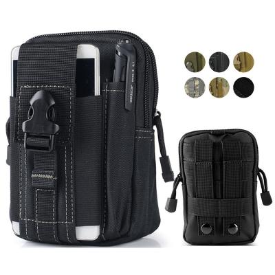 China Fashion Hot Selling Oxford Wallet Bag Outdoor Anti-lost Sport Increasing Waterproof Tactical Small Pocket Bag Wallet Mobile Phone Running Bag for sale