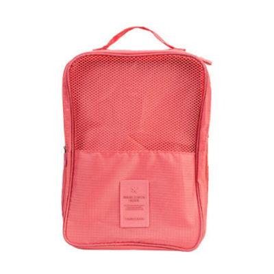 China Hot sale fashion colorful oxford bags portable multi-layer shoe bag hang travel shoe storage bag waterproof sports shoe orangnize for sale