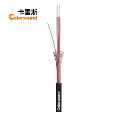 China Speaker patch and microphone cable SC-cicada SO-D14; 2x0.14mm2; PUR masterbatch 2.60 mm; black for sale