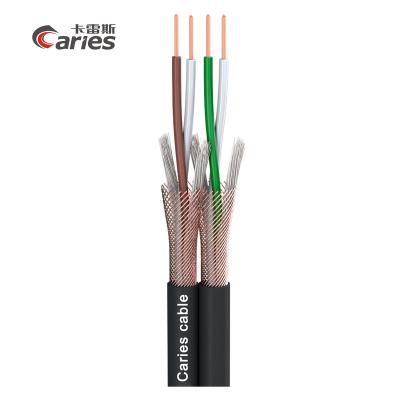 China Speaker patch and microphone cable SC-Peacock MKII; DMX: 2x0.22mm2; S-PVC; 9.2x4.5mm2; black for sale