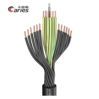 China Multi-core industrial load SC-earpiece cable; 18x2.50 mm2; PVC, 18.10 mm; black for sale