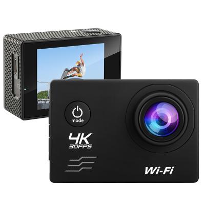 China Gift 4k 30fps 1080p 60fps Wifi Original Trending Function 2021 Sports Action Camera OEM Battery Zoom Support HDD Memory Flash Type for sale