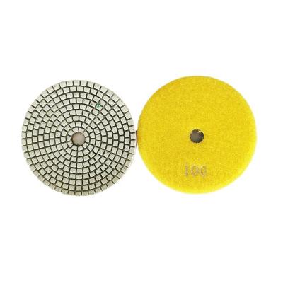 China XINHUA 2021 Wet Working 4 Inch 100 Mm Stone Grinding Wet Granite Diamond Concrete Polishing Pads for sale