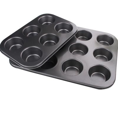 China Sustainable Best Selling Food Grade High Quality Carbon Steel Rectangular Muffin Pan for sale