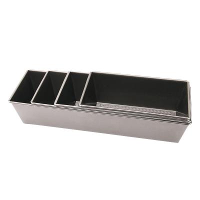 China Sustainable Carbon Steel Multiple Size Options Rectangular Cake Loaf Tool Bread Baking Pan for sale