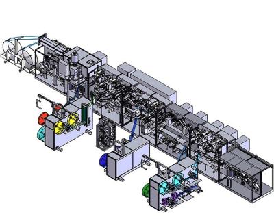 China Factory Price Baby Diaper Production Line Economical Sanitary Napkin Making Machine for sale