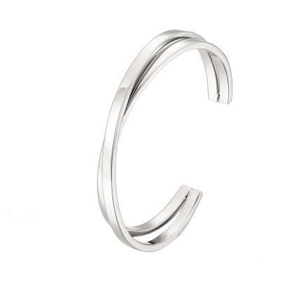 China CLASSIC Wholesale Custom Bangle Jewelry Silver Plated Bracelet For Women for sale