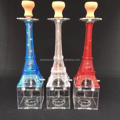 China Metal.acrylic led hookah hookah fancy shisha the Eiffel Tower hookah for sale