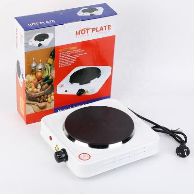 China Stainless Steel Factory 1000w Temperature Control Burner Electric Hot Plate Cooking for sale