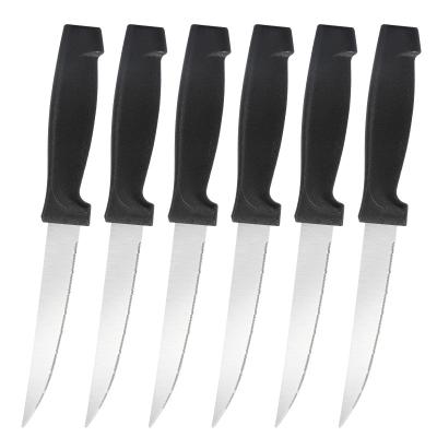 China Best selling kitchen cutting foods steak knife set in pp handle table knife for sale