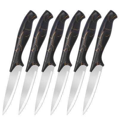 China Kitchen Cutting Foods New Trend 6pcs Paring Knife Set PP Handle With Coating for sale