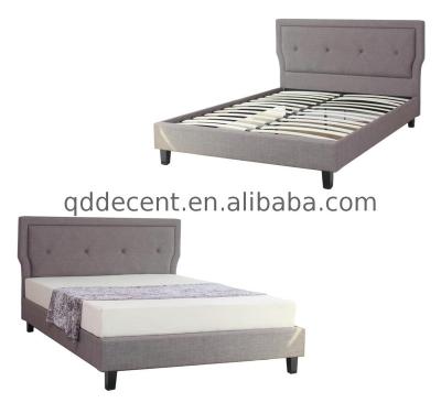 China Soft Bed Factory Supply Korean Fabric Bed Frame In China King Size Bed Dimensions for sale