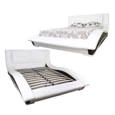 China Comfortable Bed And Mattress Set Complete Key For Hanging Beds Around Faux Leather White Soft Bedroom Hotel for sale