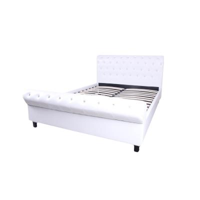 China Soft Faux Lint Iron Bed Design Furniture Pakistan Leather Sleep Pod for sale